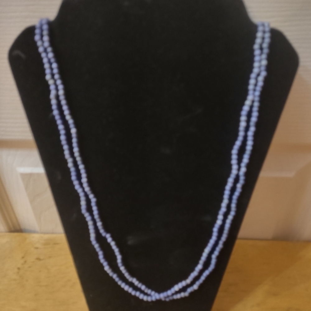Lot of 2 beaded necklaces 17 inch